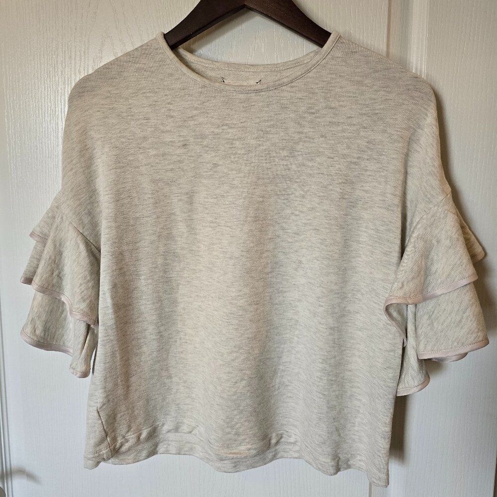 Lou & Grey Signaturesoft Tipped Ruffle Top - Picture 6 of 6